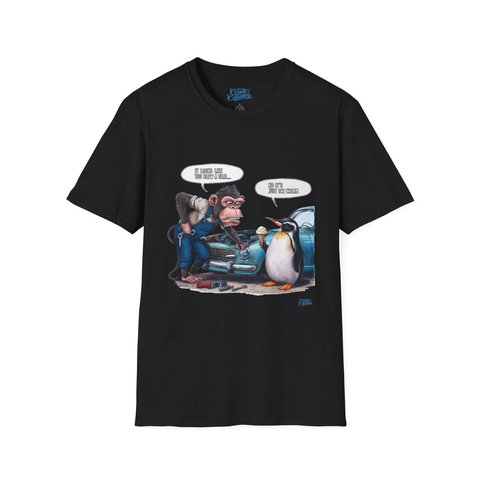 It Looks Like You Blew a Seal Monkey/Penguin - Gildan Unisex Soft-style T-shirt