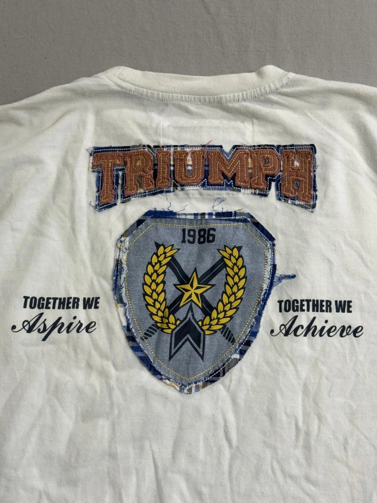 Y2K Brand Attitude Gold Cut & Sew Tee - Triuph T-shirt 3XL