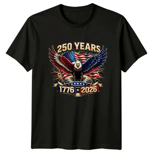 250 Years 1776 2026 T-Shirt 250th Anniversary USA Patriotic Gift For Him And Her