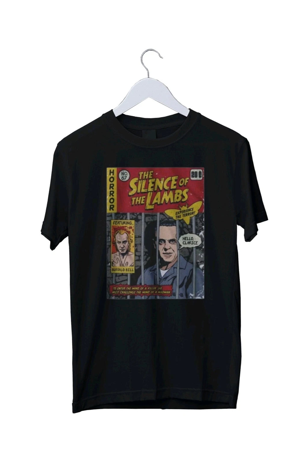 Comic Book Cover Silence of the Lambs Graphic Unisex T-Shirt S M L XL 2 3 4 XL