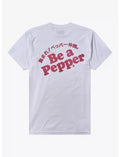 Dr. Pepper Mens Dr. Pepper Japanese Kanji Double-Sided White Shirt New XS-2XL
