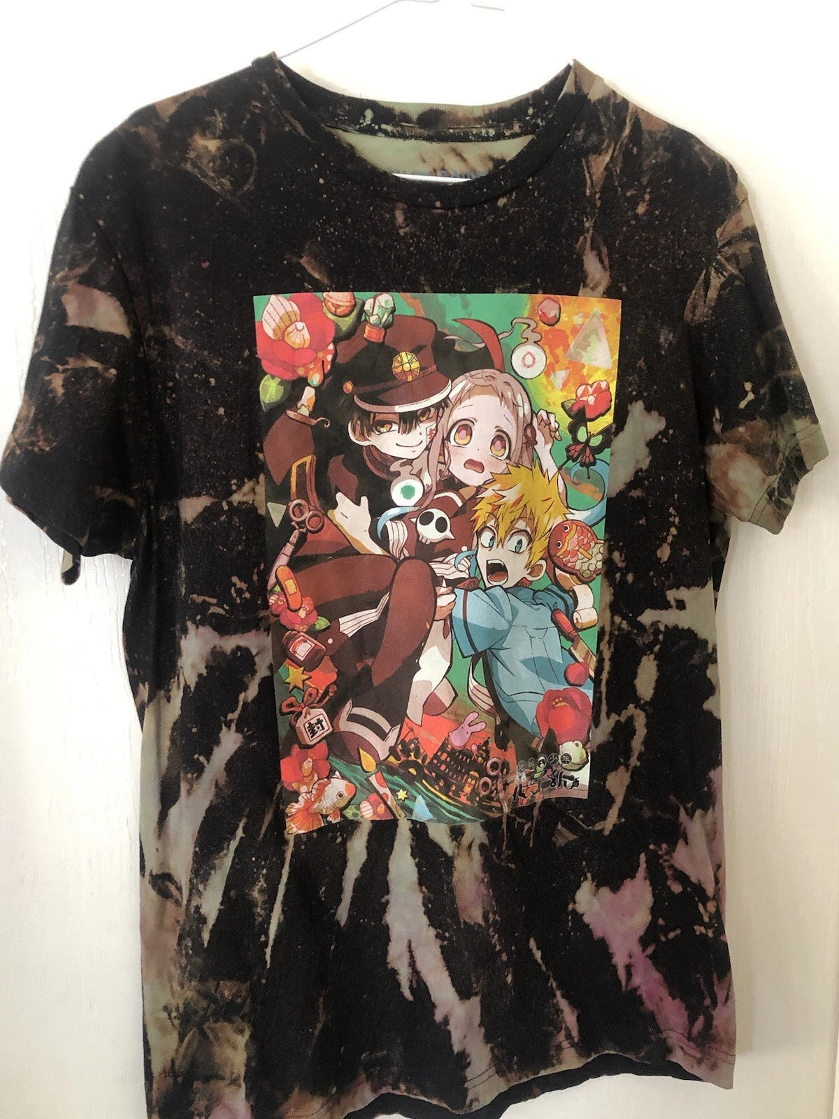 Toilet Bound Hanako Kun Graphic T-Shirt Men’s Medium Black Anime One of a Kind