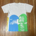 Vintage MAN MAN Shirt Size Small AOP Band Tour Post Punk Indie Pop Rock Art