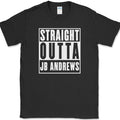 Straight Outta Joint Base Andrews T-Shirt Funny Air Force Base Military Text Tee