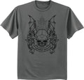 Bat Wings Skull T-shirt Mens Graphic Tee Clothing Apparel