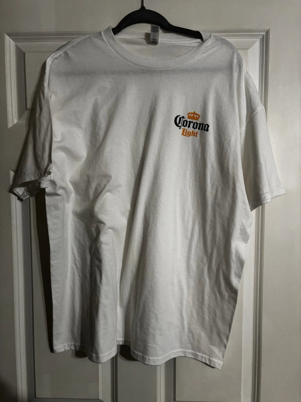 Corona  Light T Shirt XLARGE NWOT Beer Alcohol White