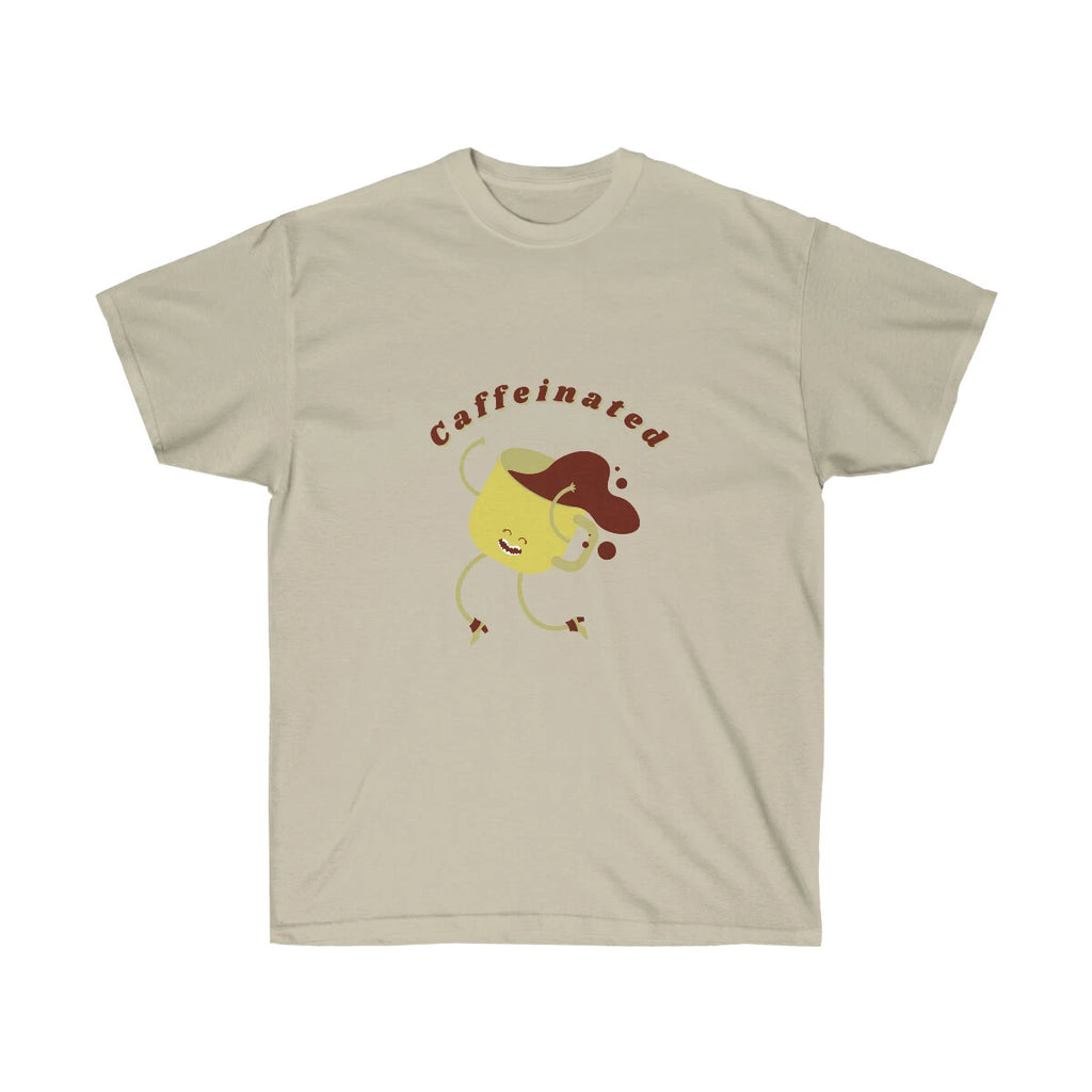Caffeinated Adorable Unisex Ultra Cotton Tee, Perfect Gift for Coffee Lovers