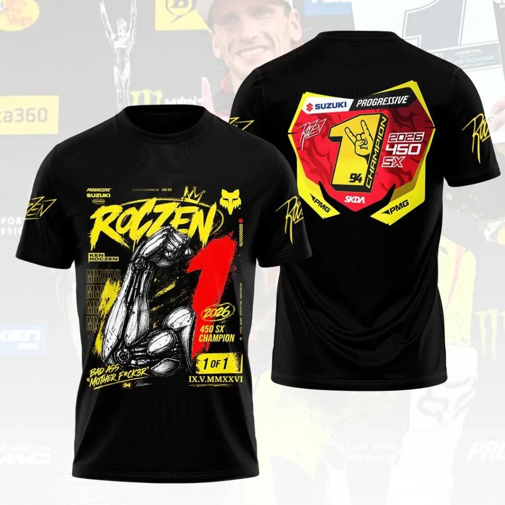 Ken 2026 AMA Supercross 450cc Champion 3D Apparel Tshirt