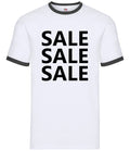 Sale slogan - men's ringer t-shirt - parody of meme gift