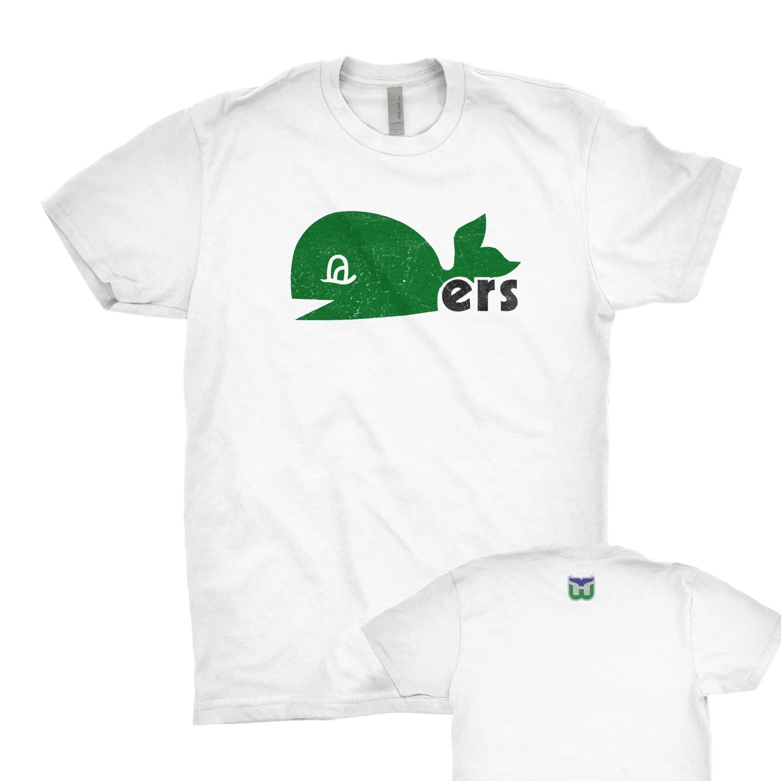 Hartford Whalers vintage pucky T-shirt old time hockey tee Next Level