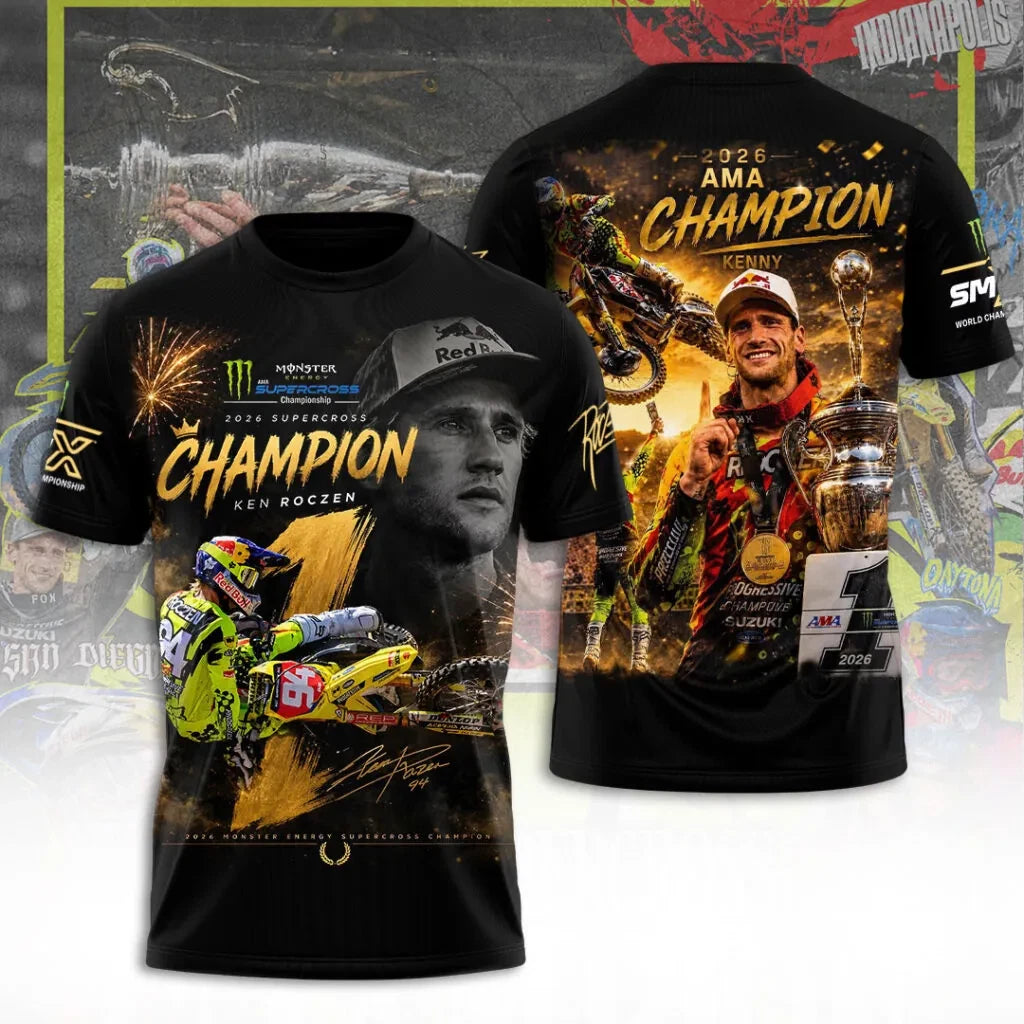 Ken 450SX Champion 2026 3D Apparel Tshirt