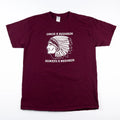 Y2K Washington Redskins Fan Graphic T-Shirt Burgundy Cotton Tee Men’s Large