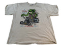 Men's Vintage XL White Short Sleeve Classic Hot Rod Graphic T-Shirt