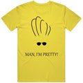 Johnny Bravo Man I'm Pretty Cartoon Tv Funny Retro Vintage Daisy Yellow Cot