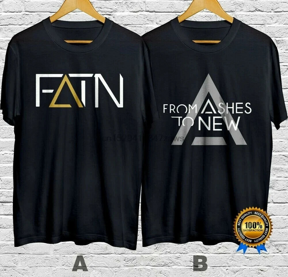 From Ashes To New Rap Metal Band T-Shirt Cotton 100% S-3XL Fast Shipping