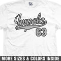 63 Impala PRO Script T-Shirt | 1963 SS Jersey Team Sports Logo Design Print Tee