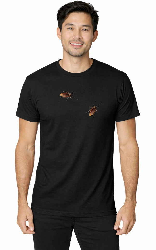 Funny Roach T-Shirt | Realistic Bug Shirt | Prank Graphic Tee | Gross Funny Shir