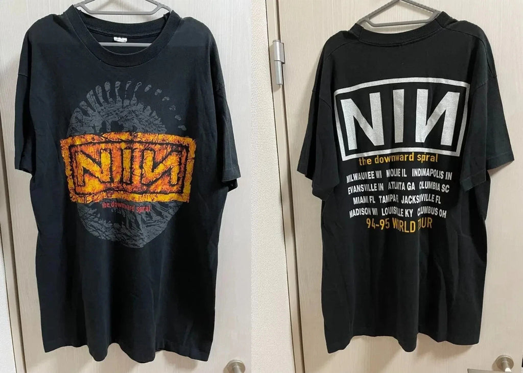 Vintage Nine Inch Nail Tour Shirt NIN Band Tee Retro Industrial Rock Reprint