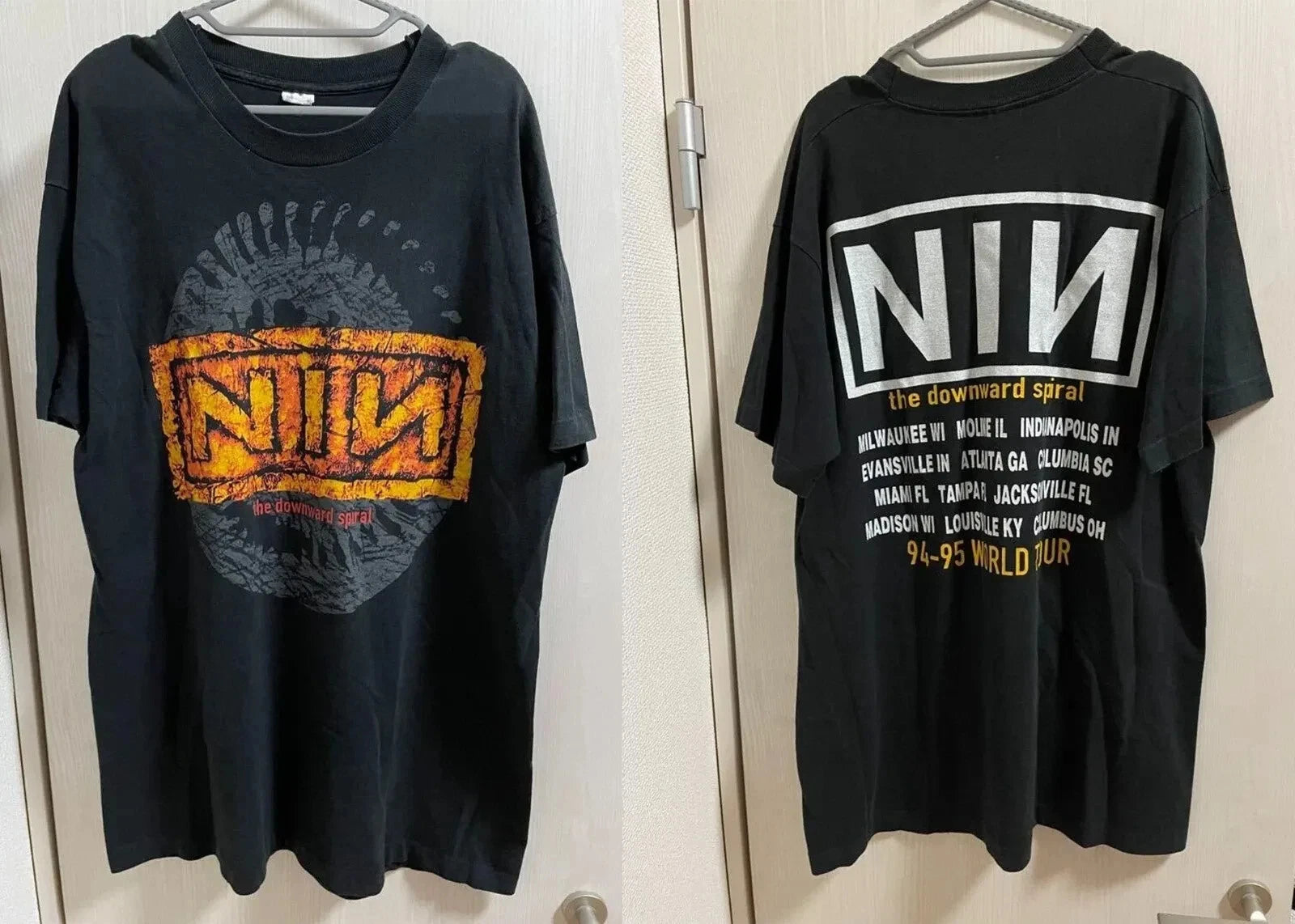 Vintage Nine Inch Nail Tour Shirt NIN Band Tee Retro Industrial Rock Reprint