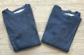 Set of 2~VINTAGE Lee Thermal Long Sleeve Shirt Mens Sz L Blue Y2K #6196S