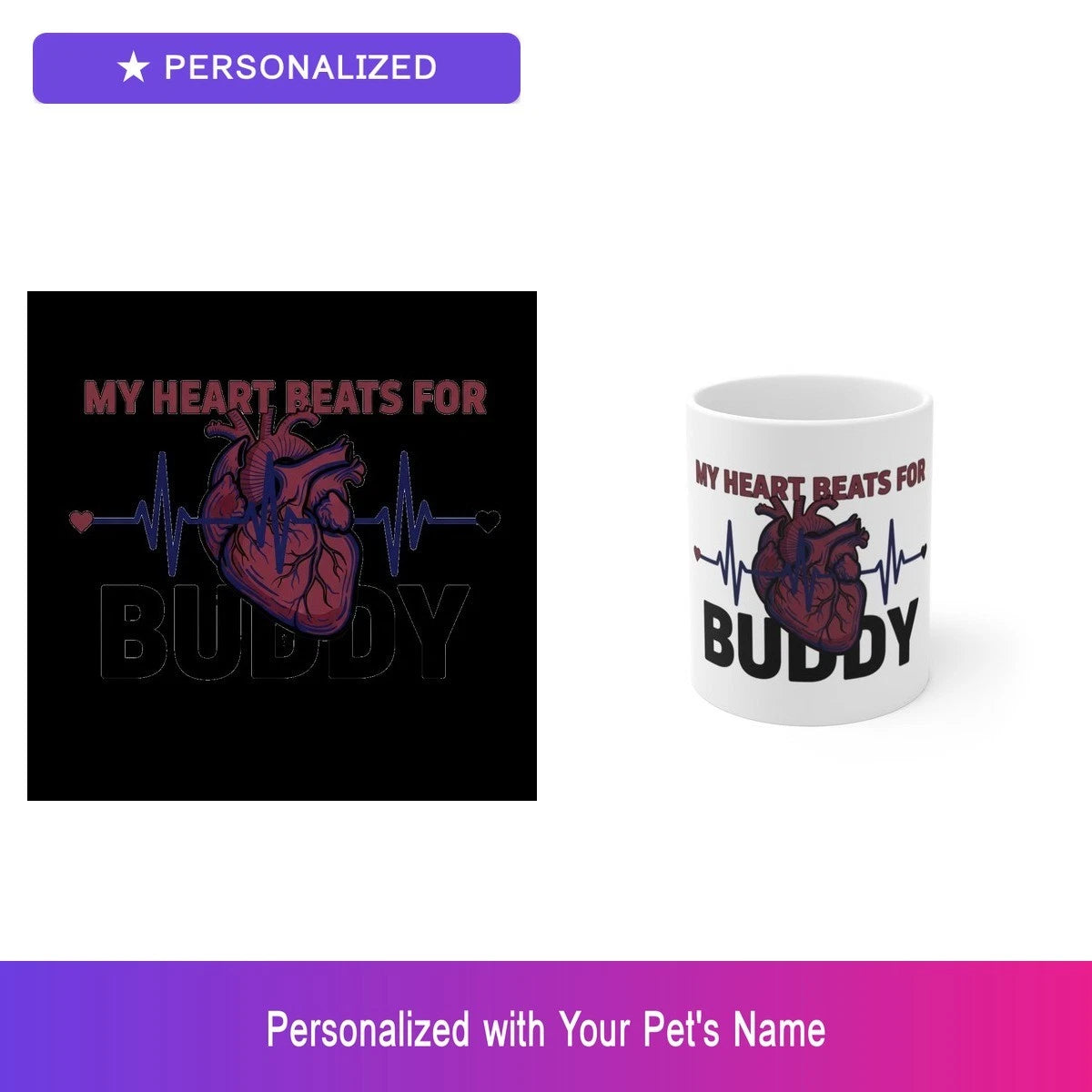 Custom Rottweiler Pet Lover Gift Set Shirt Mug Personalized Name Bundle
