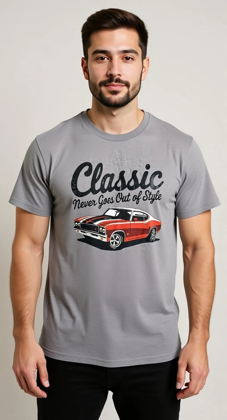 Classic Never Goes Out Of Style - Graphic Custom T-shirts (Small)