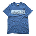 Y2K New York Skyline Tee T-Shirt Blue Mens Small/Medium