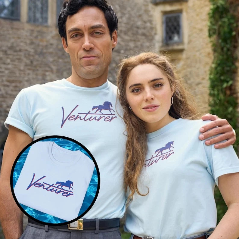 Venturer Rivals TV Show TShirt, Jilly Cooper Inspired Portrait Tee, Freddie Jone
