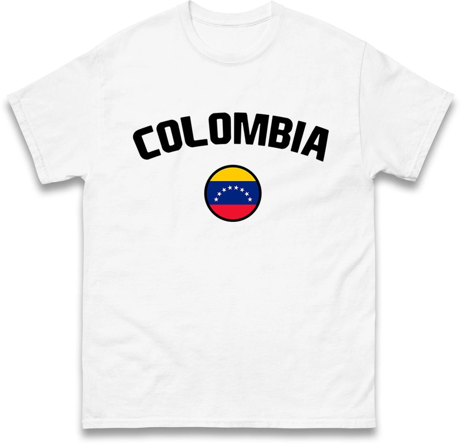 Colombia football T Shirt, Personalised football Tee, Custom Name and Number Top