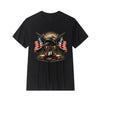 Memorial Day Vintage Military Style T-Shirt 1980s US Army Crossed Guns & Boots