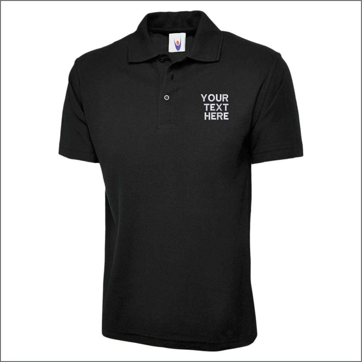 UNEEK Personalised Custom Embroidered Active Pique Polo Shirt Work Unisex T Top