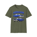 Lowrider Evolution Shirt, Blue Lowrider Tee, Car Enthusiast Gift, 64 Impala