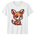 Cute Kawaii Kangaroo Animals Mens T-Shirt Womens Tee Graphic Unisex Top