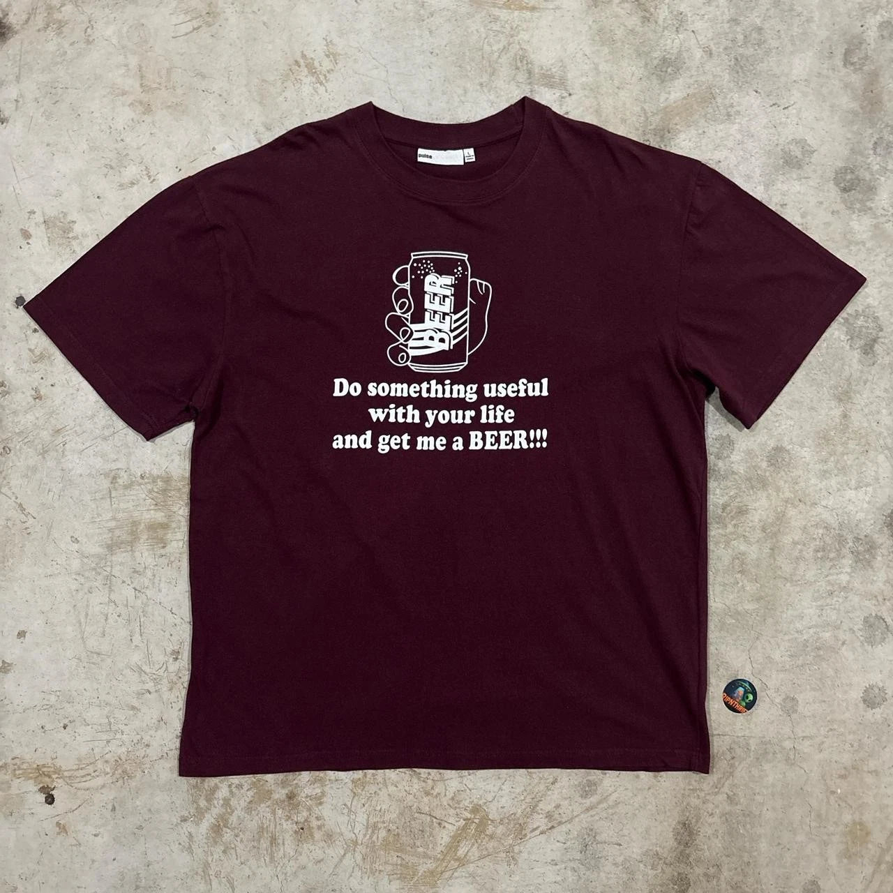 Y2K Pulse dad joke slogan t shirt Size L