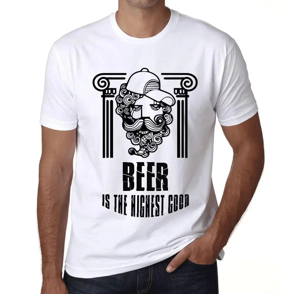 Men's Graphic T-Shirt Beer Is The Highest Good Eco-Friendly Limited Edition