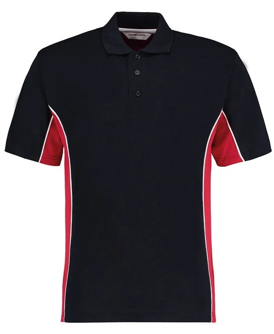 Personalised Custom Game Gear Track Polo Classic Fit Taped Neck Casual KK475