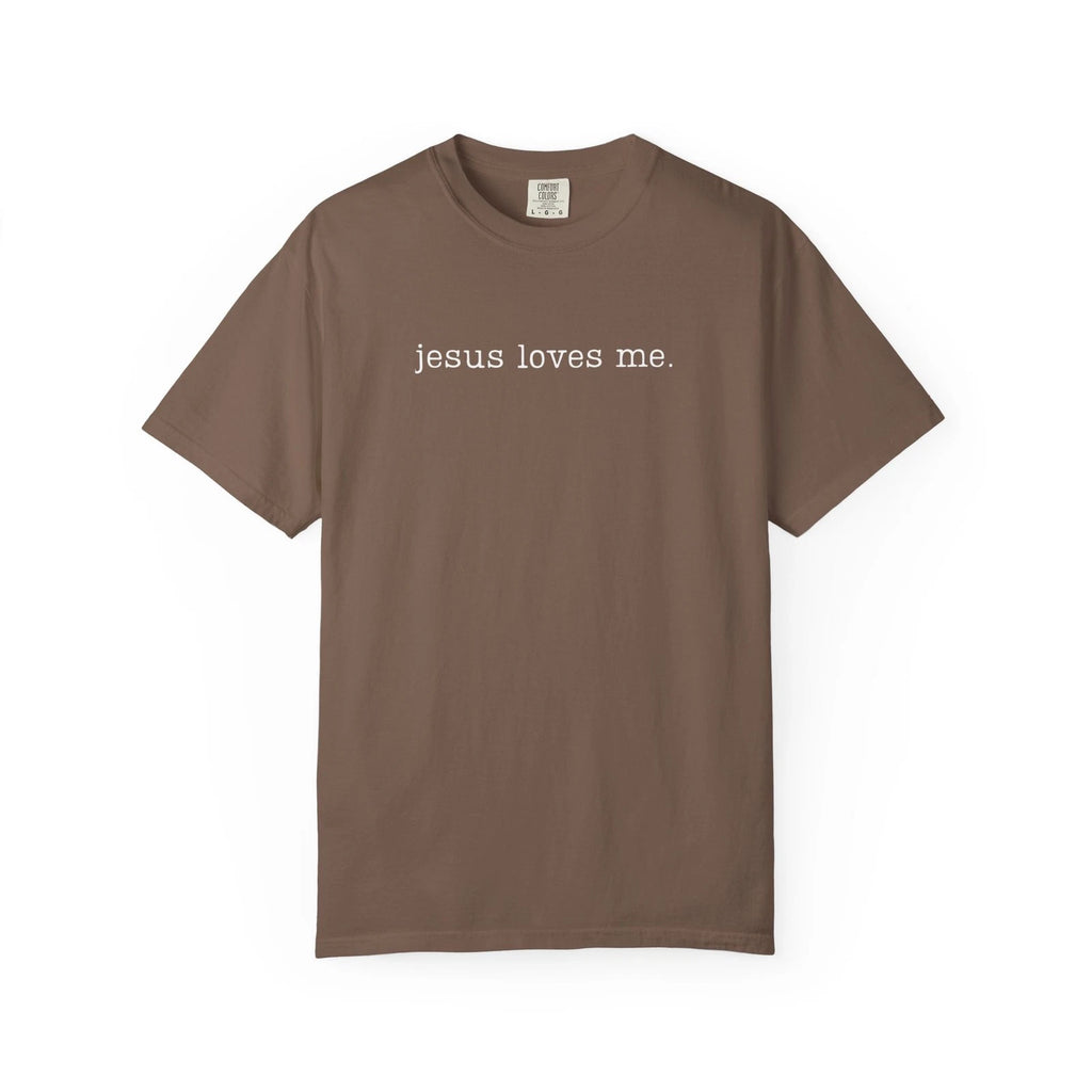 Jesus Loves Me Comfort Colors Shirt | Faith Inspirational Tee | Plus Size Shirts