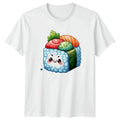 Grumpy Sushi Roll Japanese Food T-Shirt Kawaii Food Japanese Food Birthday