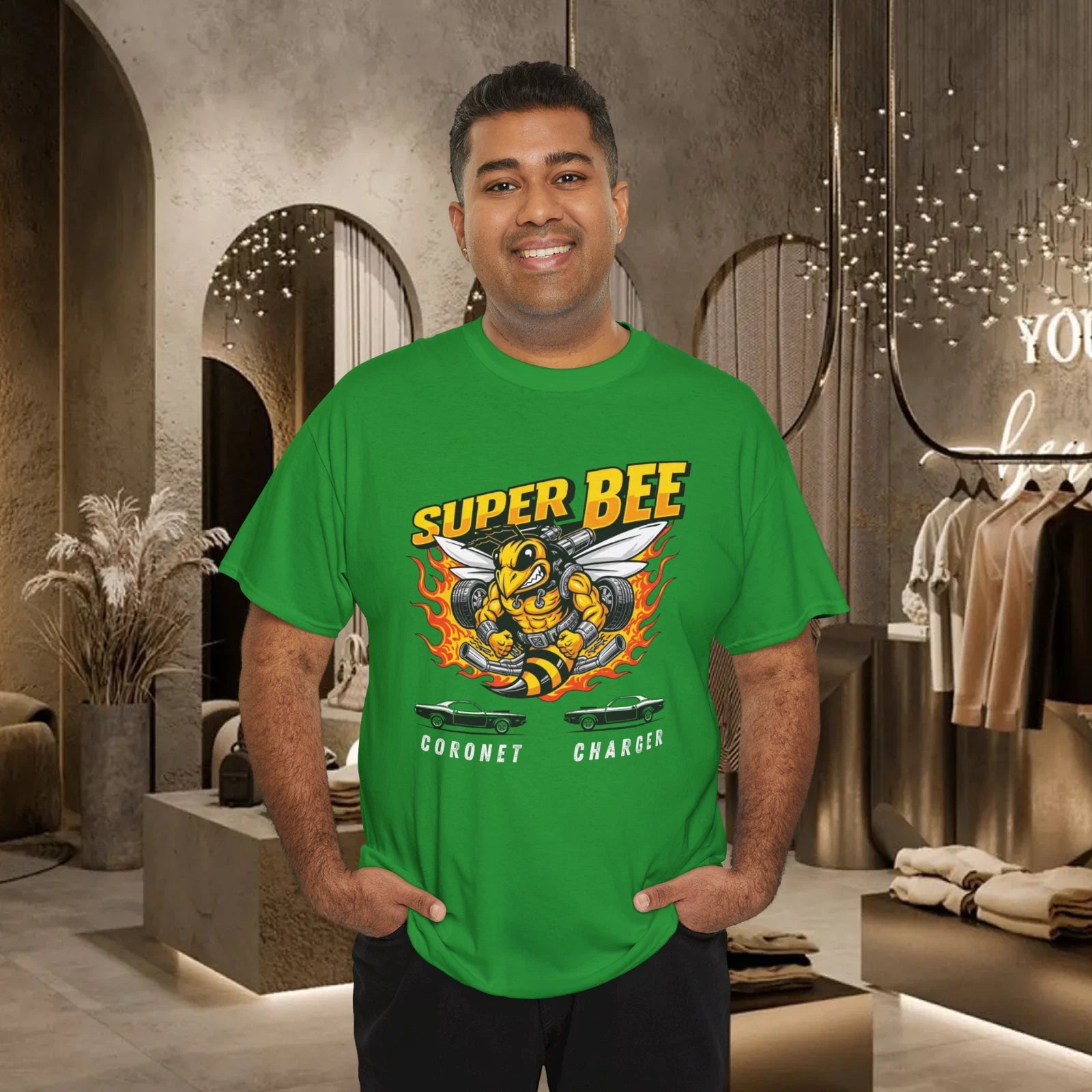 Mopar Super Bee Classic Muscle Car Cotton Unisex T-Shirt