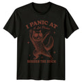 Panic At A Lot Places T-Shirt Introvert Cat Humor Birthday Gift For Him And Her