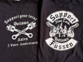 rare OUTLAWS MC Germany 2 Shirt Lot AOA Hells Angels Biker vintage Support Club