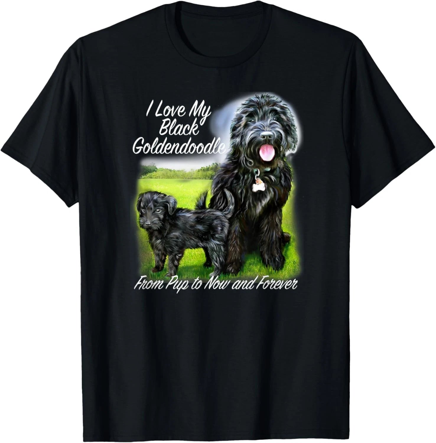Golden Doodle I Love My Black Goldendoodle T-Shirt