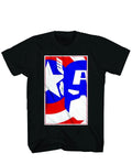 CAPTAIN AMERICA POP-ART PX 2014 PREVIEWS EXCLUSIVE BLACK T-SHIRT XXL NEW SEALED
