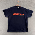 VINTAGE Champion T Shirt Men Extra Large Blue Spellout Logo Sport Casual Y2K