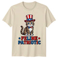 Feline Patriotic T-Shirt USA 250 Cat Independence Day Gift For Him And Her