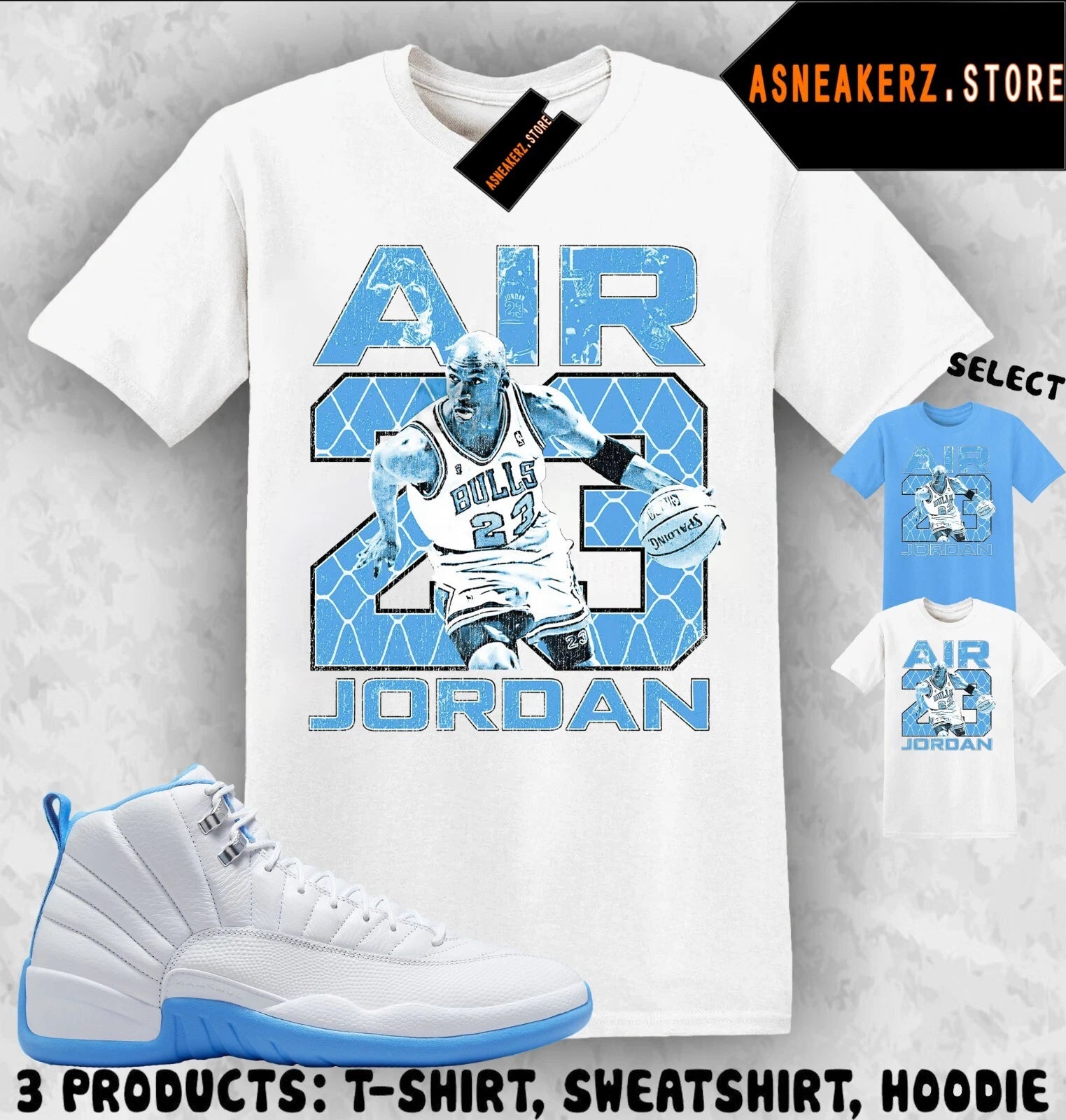 Shirt Matching AJ 12 Melo 2025 Denver Nuggets To Match Sneaker Vintage Air MJ 23