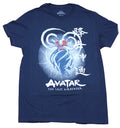 Avatar the Last Airbender Adult New T-Shirt - Aang in Air Circle Over Logo