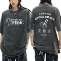 Unisex Dorohedoro Kaiman Shirt S-XXL Washed Black Y2K Anime Manga Graphic Tee