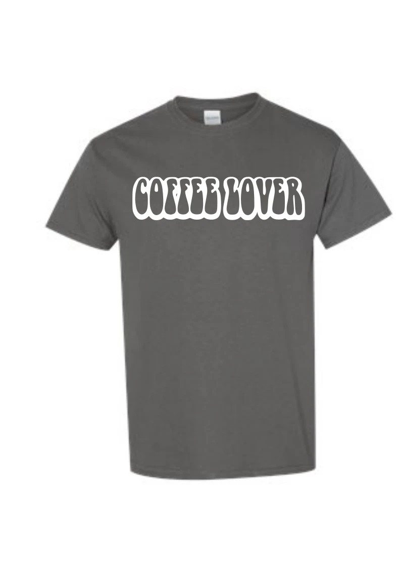 Signature Coffee Lover T-Shirt Funny Lifestyle Tee Short Sleeve Classic Love