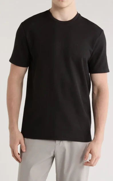 New With Tag! Calvin Klein Men's Micro Waffle T-Shirt,Black,Blue, Tan